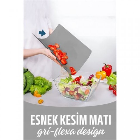 ModaCar Esnek Plastik Kesim Matı Flexa Design Gri