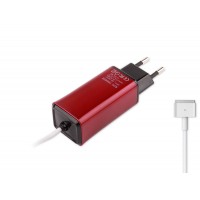 Hepbidolu -Color, Apple MacBook 45W-60W MagSafe 2 Mini Adaptör - Kırmızı