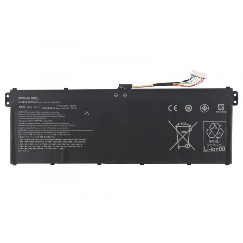 Hepbidolu  Acer Aspire AP19B5L 4-Cell Notebook Bataryası (52Wh)