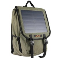 Hepbidolu  Solar Backpack 10 Watt 38L Yeşil Kanvas Sırt Çantası
