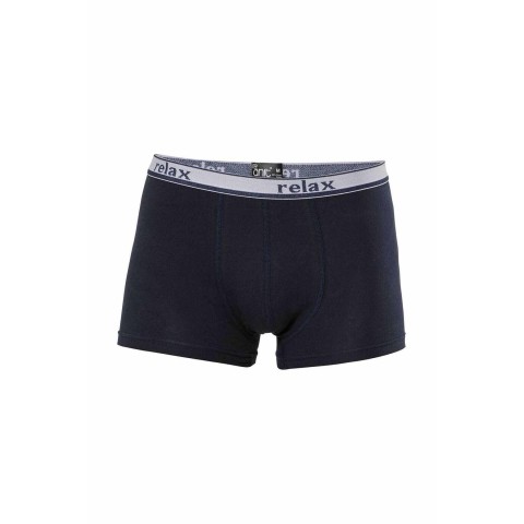 Relax Pamuklu Esnek Erkek Boxer Lacivert - 1268A Beden 2XL