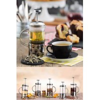 New Life 350ml Çelik French Press Bitki Demleme Bardağı Bls Fp 350