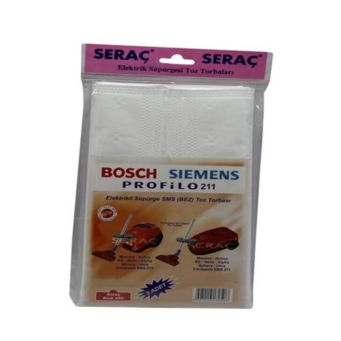 Seraç Bez Süpürge Torbası Bosch Siemens No:050 Süpürge Torbası