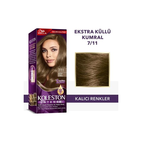 Koleston Intense Saç Boyası 7/11 Ekstra Küllü Kumral - Salon Kalitesi