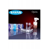 Rayan Opera 6'lı Kulplu Çay Bardağı