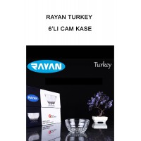 Rayan Turkey 6'lı Cam Kase