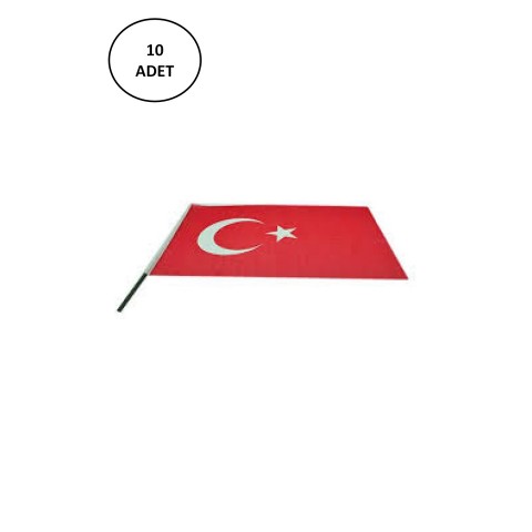 Vatan 30x45 cml Çitalı Ponje Türk Bayrağı 10 'lu VAT.VT231