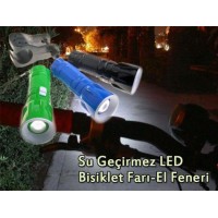 Su Geçirmez LED Bisiklet Farı-El Feneri