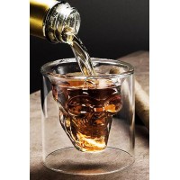 75 ml Kuru Kafa Cam Bardak -Likör Shot - İçecek  Bardağı -Crystal Head