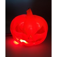 Led Işıklı ve Sesli Saplı Balkabağı Turuncu  Dekor Süs- Halloween Cadı Konsept