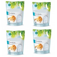 4 Paket Kedi Kumu Silica Kristal Kedi Kumu 1.4 Kg - 3.8 L