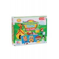 Eğitici Oyun İlişkilendirme Oyunu 42 Parça Puzzle