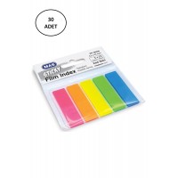 Mas 3661 Sticky Film Index Renki 12x45 Pp Dörtgen Yapışkan Sticker 30 Adet