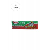 J-250 Jumbo Boy Çöp Torbası 80 x 110 cm 10 Lu Rulo x 10 Paket = 100 Adet (Siyah)