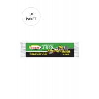 J-500 Jumbo Boy Çöp Torbası 80 x 110 cm 10 Lu Rulo x 10 Paket = 100 Adet (Siyah)