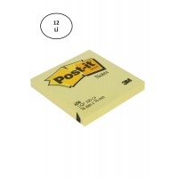 Post-It 3M 654 Yapışkanlı Not Kağıdı 76 x 76 mm 100 Yaprak Sarı