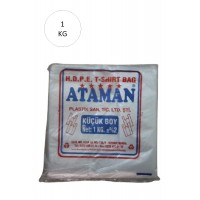 Kalın Şeffaf Atlet Poşet Küçük Boy 25x33 Cm 1 Kg (1 Paket-Takriben 170 Adet)