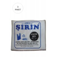 Beyaz Kalın Atlet Poşet Küçük Boy 25x45 Cm 1 Kg 3 Paket (Takriben 330 Adet)