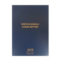 Kocaoluk Disiplin Kurulu Karar Defteri Cilt Kapak