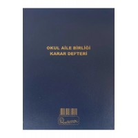 Kocaoluk Okul Aile Birliği Karar Defteri Cilt Kapak