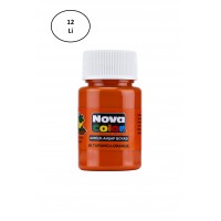 Nova Color Kumaş Boyası Şişe 30 Ml Turuncu 12 Li