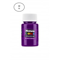 Nova Color Kumaş Boyası Şişe 30 Ml Mor 12 Li