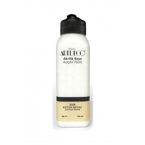 ArtDeco Akrilik Boya 3008 Koton Beyaz 140 Ml