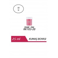 Red Apple Kumaş Boyası 25 ml. Pembe 12'li