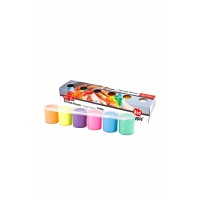 Red Apple Neon Parmak Boyası 6 Renk X 25 ml Sıralı Set