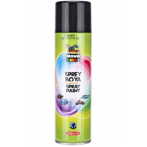 Nova Color Sprey Boya 200 Ml Siyah