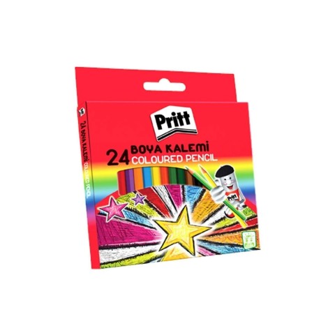 Pritt Karton Kutu Tam Boy 24'lü Kuru Boya Seti