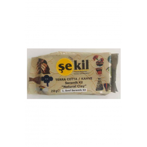 Şekil Seramik Hamuru 250gr Kahve