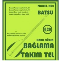 Bağlama Aksesuar Tam Takım Tel 0.20 Batsu