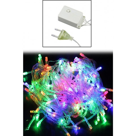 100 Ledli 8 Fonksiyonlu Dekor Lambası (10m - RGB)