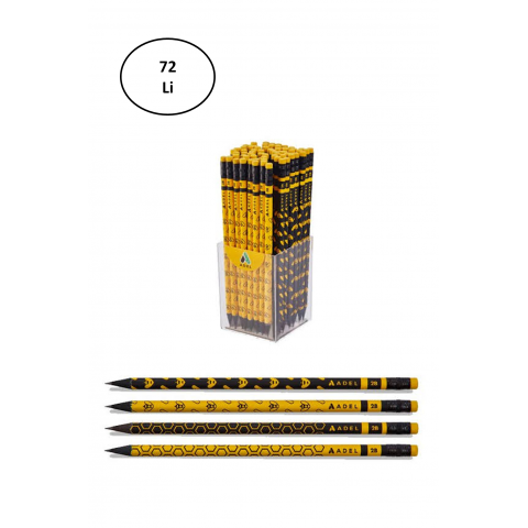 Adel Kurşun Kalem Blackline Arı Silgili 72'li
