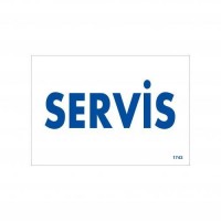 Servis Uyarı Levhası 17,5x25 KOD:1743