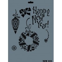 Rich New Seri N-223 Stencil 35x25 cm