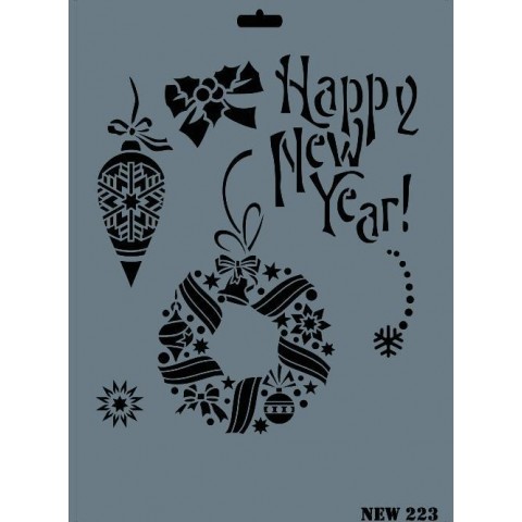 Rich New Seri N-223 Stencil 35x25 cm