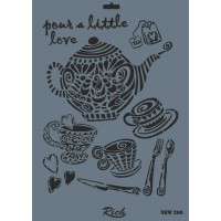 Rich New Seri N-200 Stencil 35x25 cm