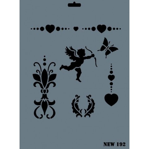 Rich New Seri N-192 Stencil 35x25 cm