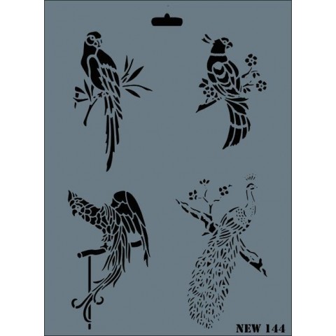 Rich New Seri N-144 Stencil 35x25 cm