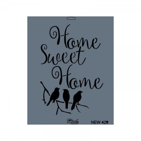 Rich New Seri N-429 Stencil 35x25 cm