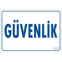 Güvenlik Uyarı Levhası 17,5x25 KOD:1717