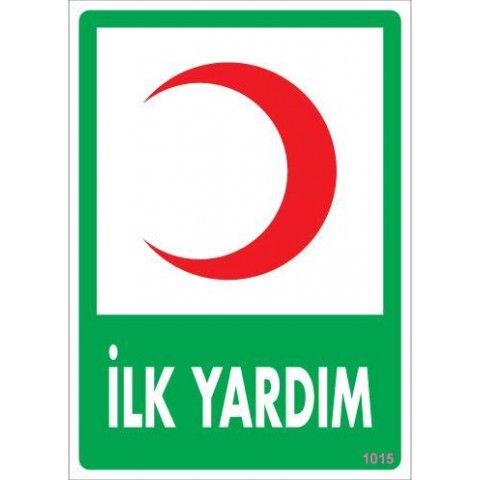 İlk Yardım Dolabı Levhası 25x35 KOD:1015