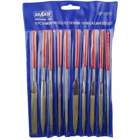 Sakata 19103 Elmas Eğe Takımı 10 Parça 3X140 mm