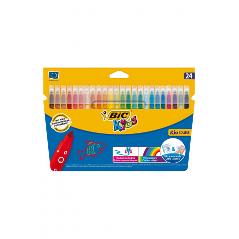 Bic Kid Couleur Keçeli Boya Kalemi 24'lü Kutu