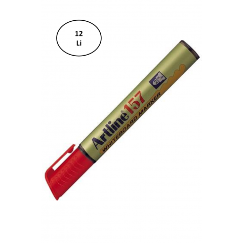 Artline 159 Whiteboard Marker Red Kesik Uç 12'li