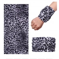 Açık Renk Leopar Baf Bandana Maske