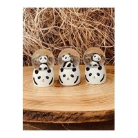 Küçük Boy Panda Kar Küresi Işıklı 6.5 cm