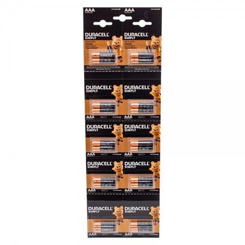 Duracell 1.5V İnce AAA 20'li Alkalin Pil LR03/MN20